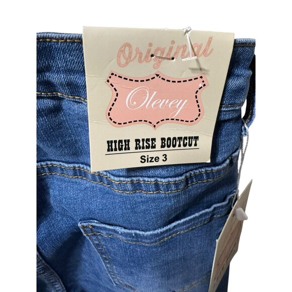 Olevey Junior’s Size 3 High Rise Bootcut Jeans NWT - Picture 5 of 11